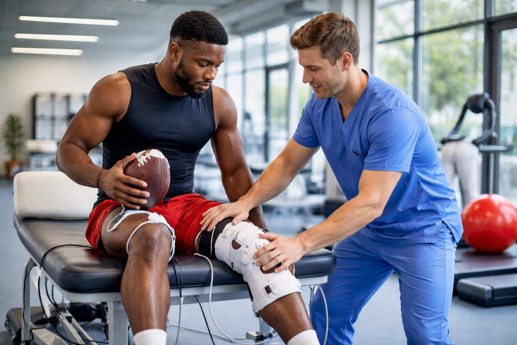 Rehabilitation in action_ football recovery