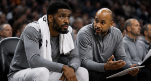 Focused discussion on the bench