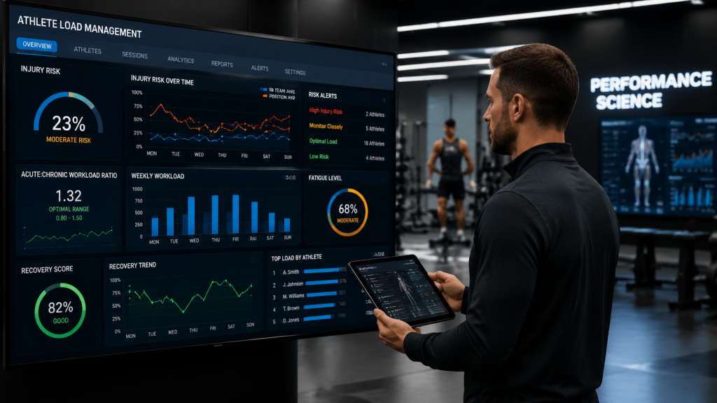 Performance analytics in a sports lab